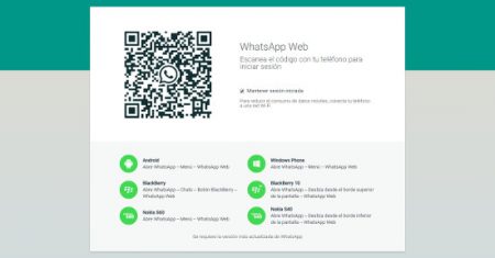 whatsapp acceso desde el navegador web