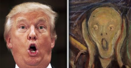 Art selfie Trump