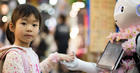 Niña y robot. Filosofía