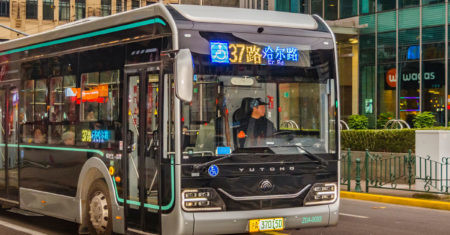 autobus inteligencia artificial ruta shanghai