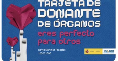 carnet de donación de órganos