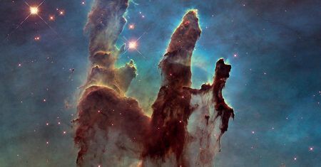 los pilares de la creación, imagen icónica tomada por el telescopio Hubble