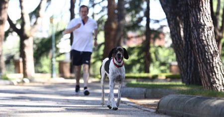 Mariano Rajoy corriendo