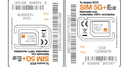 Sim 5G+ de Orange ECO