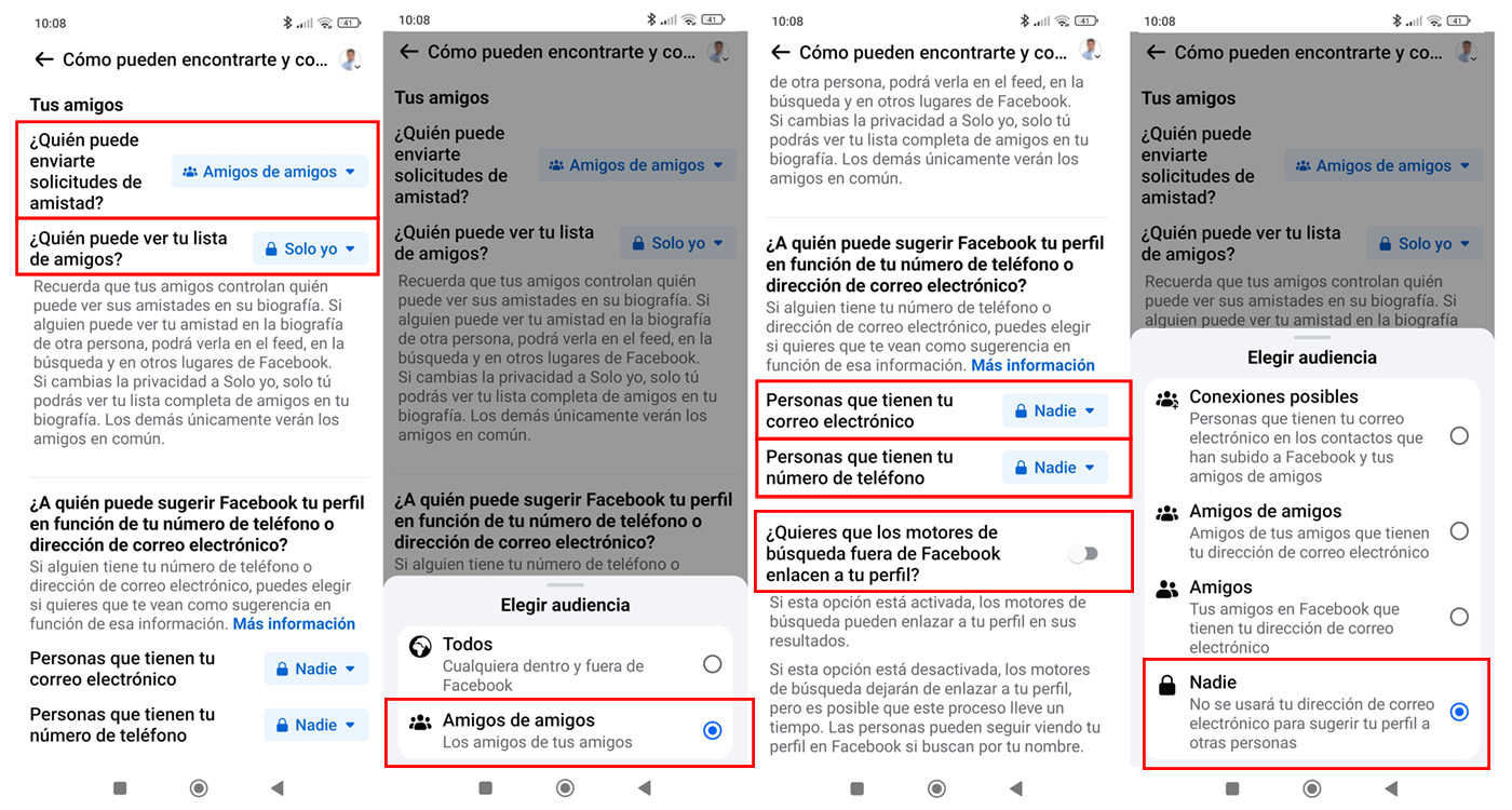 Cómo poner Facebook en Modo Privado