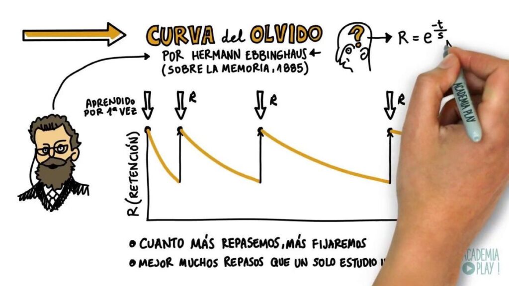 curva del olvido repasos